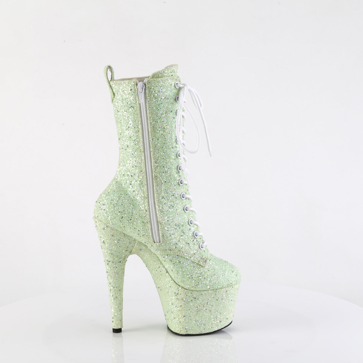 Pleaser - Adore 1040GR - Mint Multi Glitter - 7 inch