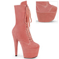 Pleaser - Adore 1045VEL - Dusty Pink Velvet - 7 inch