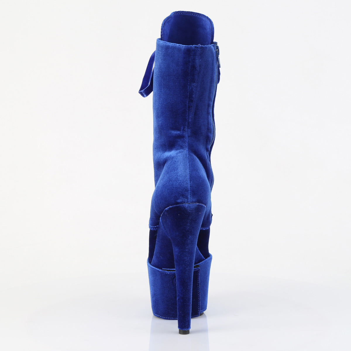 Pleaser - Adore 1045VEL - Navy Blue Velvet - 7 inch