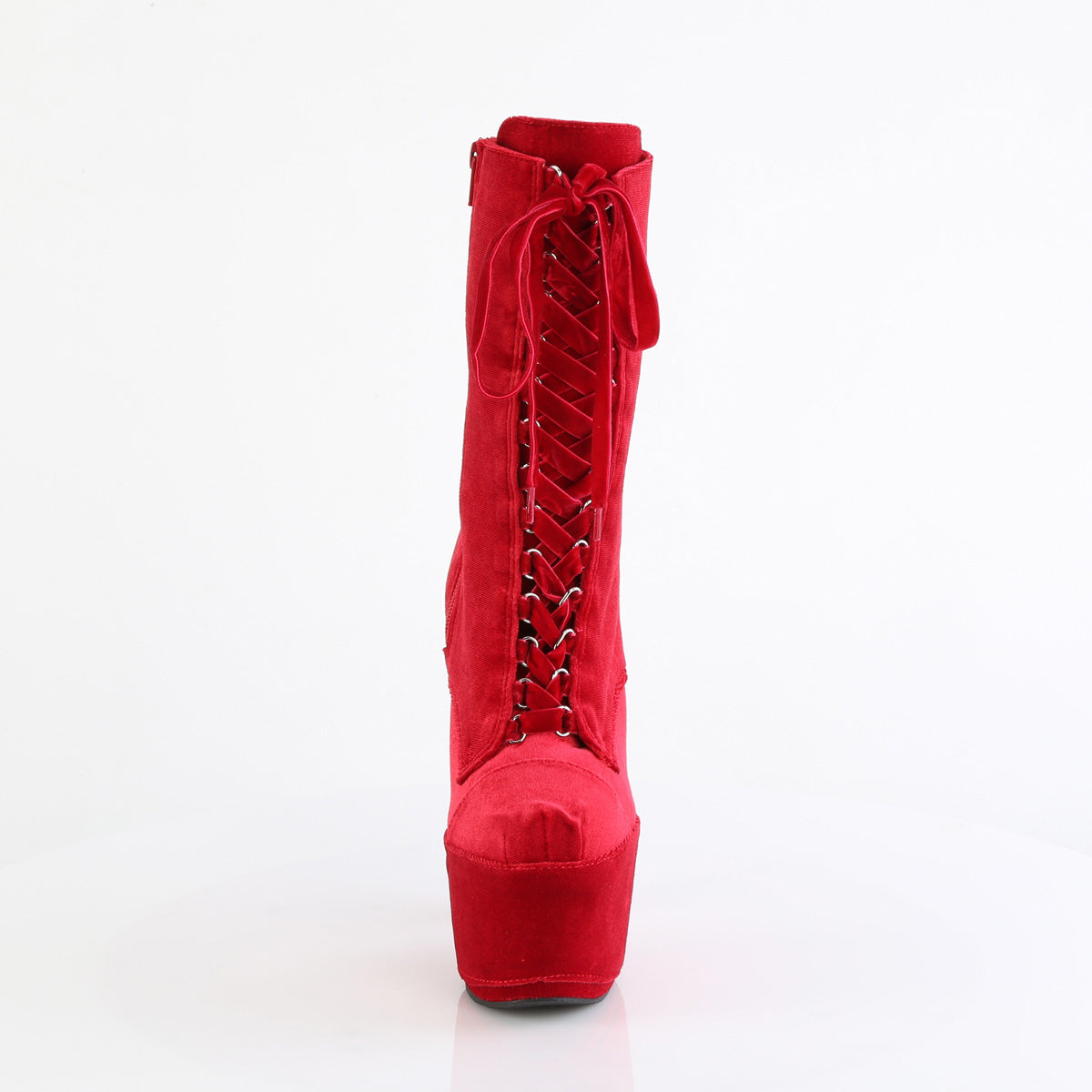 Pleaser - Adore 1045VEL - Red Velvet - 7 inch