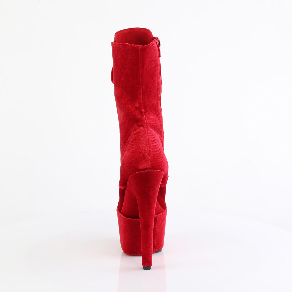 Pleaser - Adore 1045VEL - Red Velvet - 7 inch