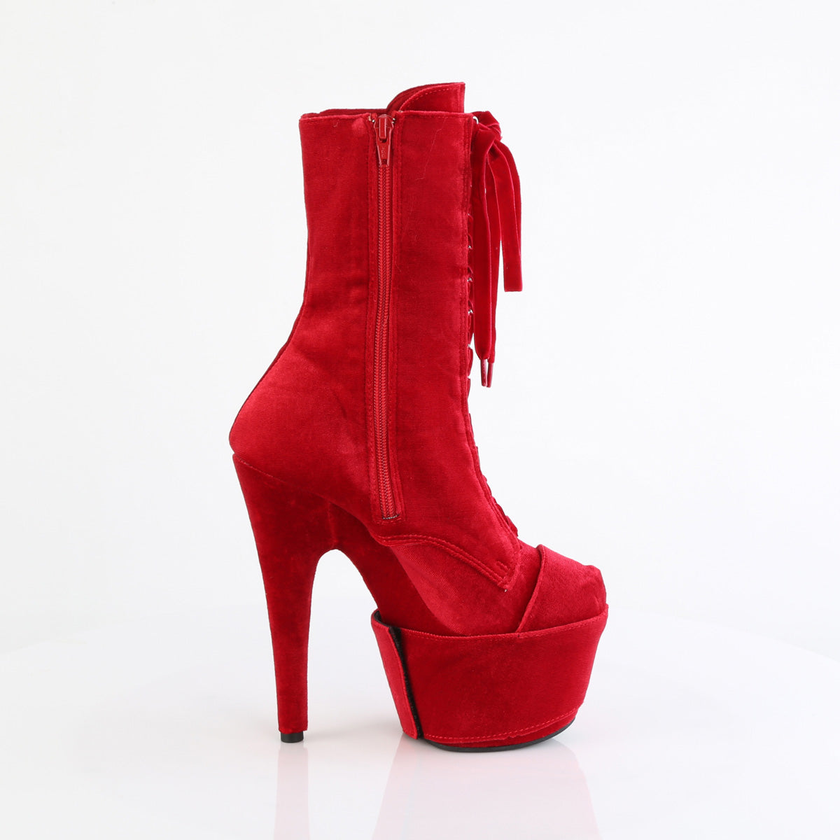 Pleaser - Adore 1045VEL - Red Velvet - 7 inch