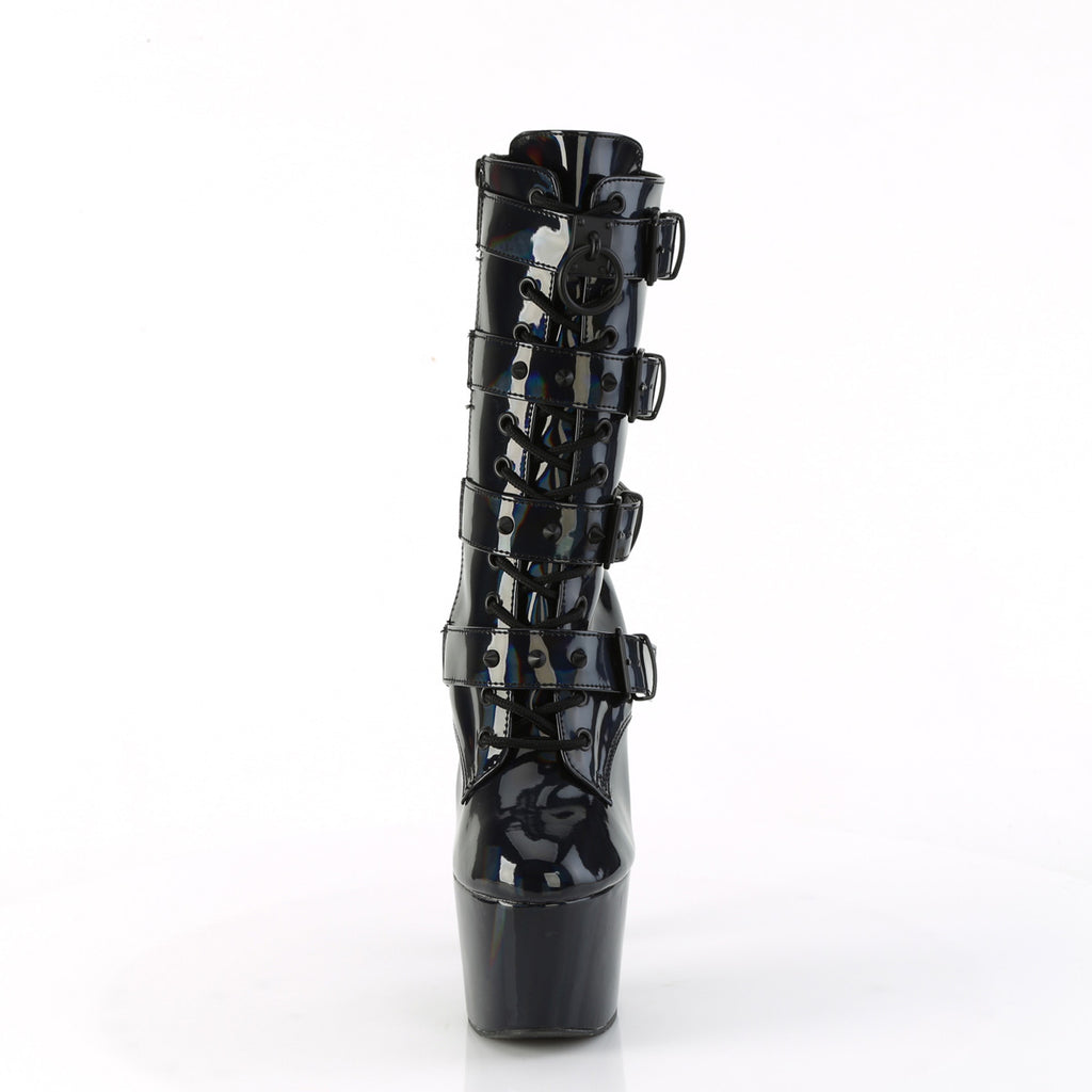 Pleaser - Adore 1046 - Black Holographique - 7 inch
