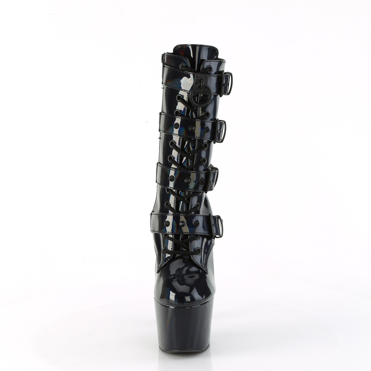 Pleaser - Adore 1046 - Black Holographique - 7 inch