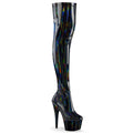 Pleaser - Adore 3000HWR - Black Holographique - 7 inch