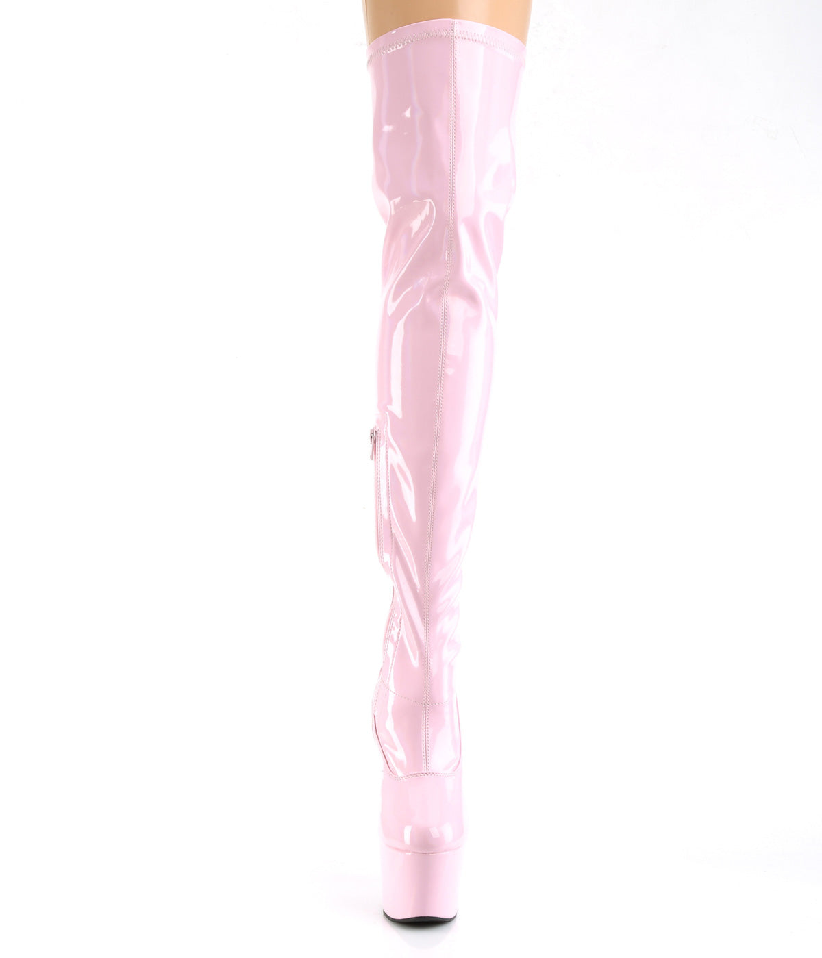Pleaser - Adore 3000HWR - Baby Pink . Holographique - 7 inch