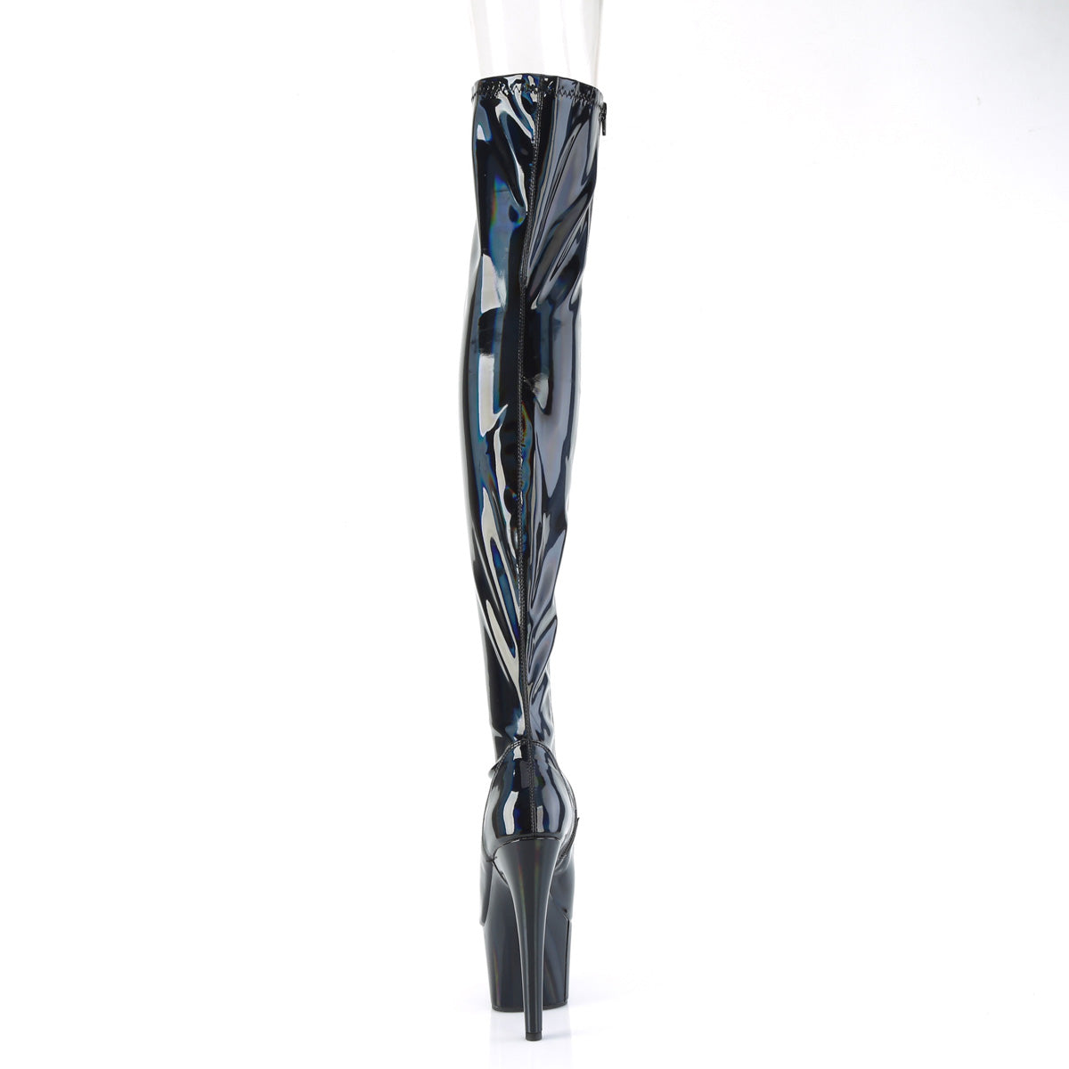 Pleaser - Adore 3011HWR - Black . Holographique - 7 inch