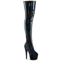 Pleaser - Adore 3011HWR - Black . Holographique - 7 inch