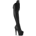 Pleaser - Adore 3014 - Black Faux Leather Matte - 7 inch