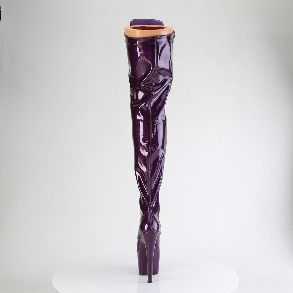 Pleaser - Adore 3020GP - Purple Glitter - 7 inch