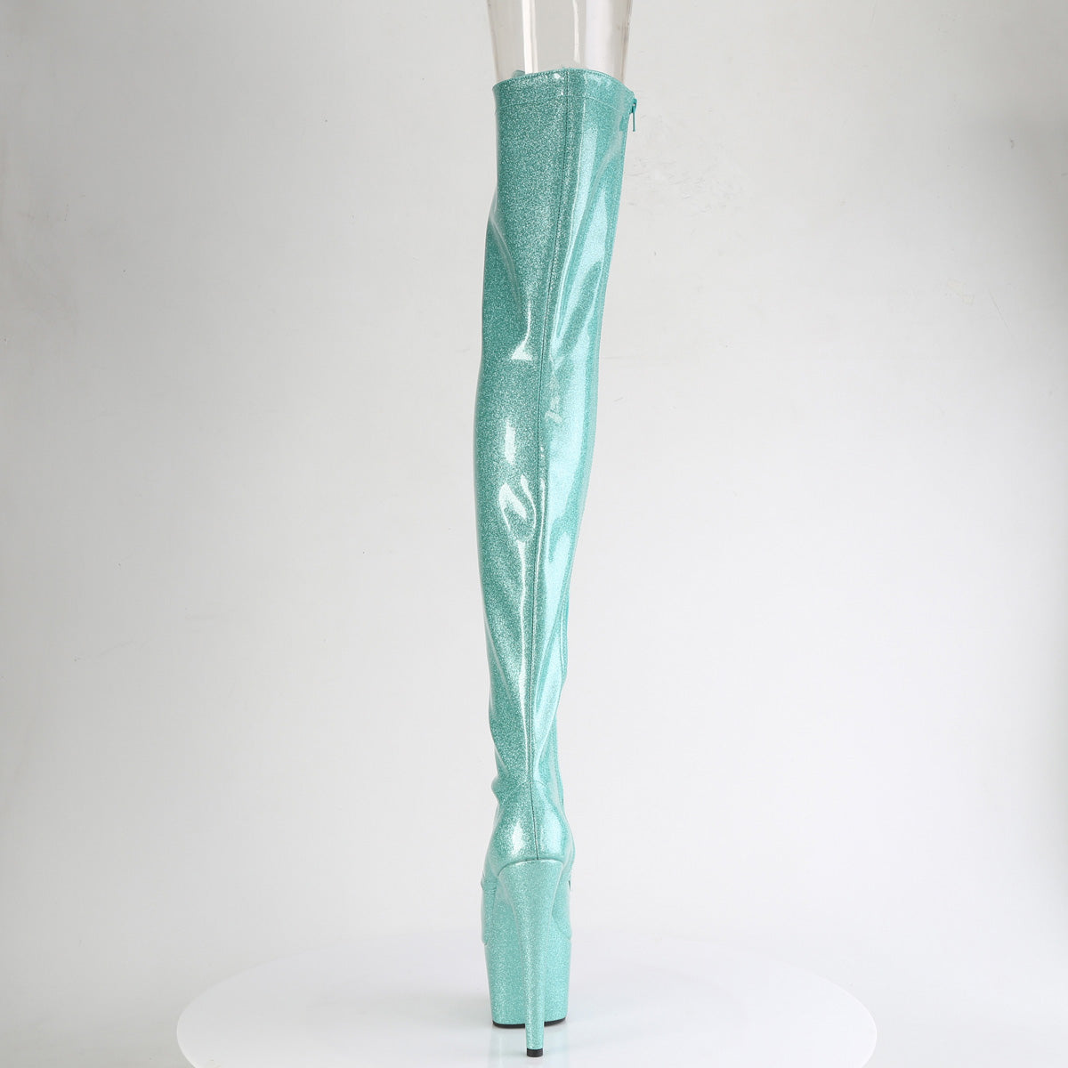 Pleaser - Adore 3021GP - Aqua Glitter - 7 inch