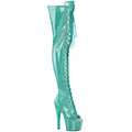 Pleaser - Adore 3021GP - Aqua Glitter - 7 inch