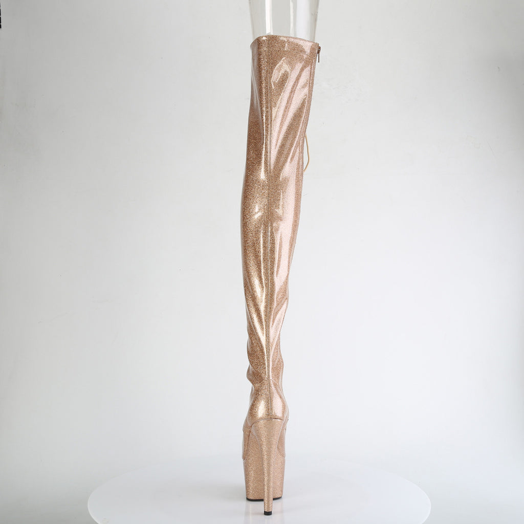 Pleaser - Adore 3021GP - Gold Glitter - 7 inch