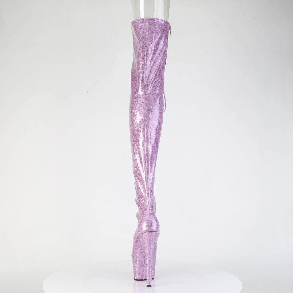 Pleaser - Adore 3021GP - Lilac Glitter - 7 inch