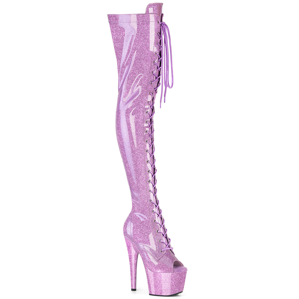 Pleaser - Adore 3021GP - Lilac Glitter - 7 inch