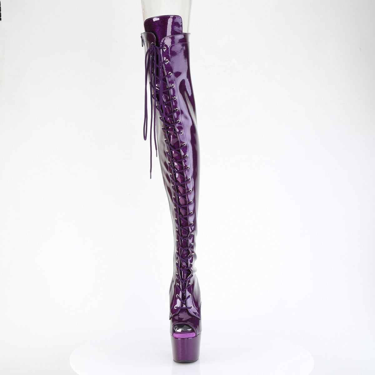 Pleaser - Adore 3021GP - Purple Glitter - 7 inch
