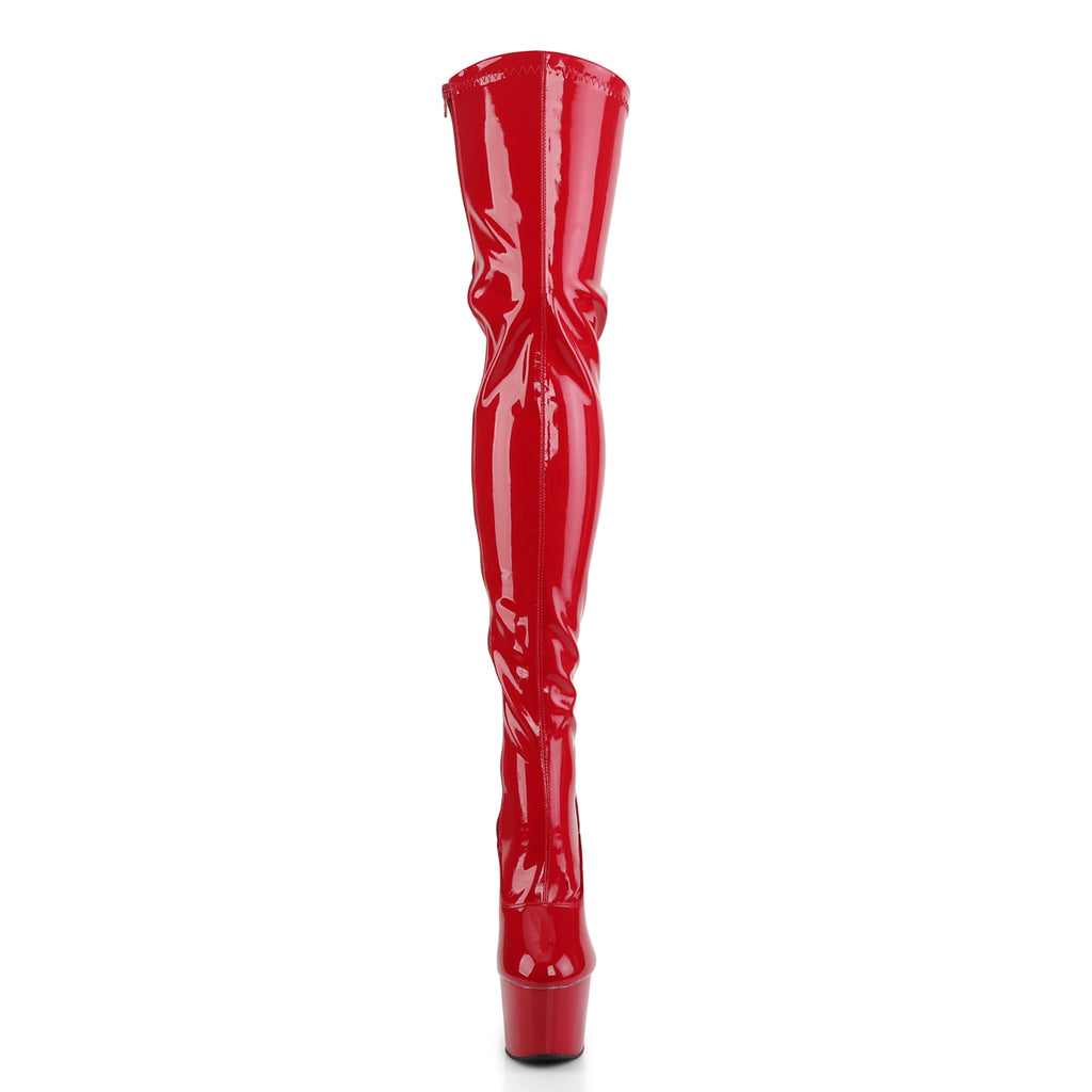 Pleaser - Adore 3063 - Red - 7 inch