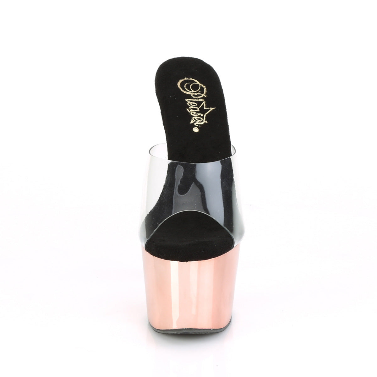 Pleaser - Adore 701 - Rose Gold Chrome - 7 inch