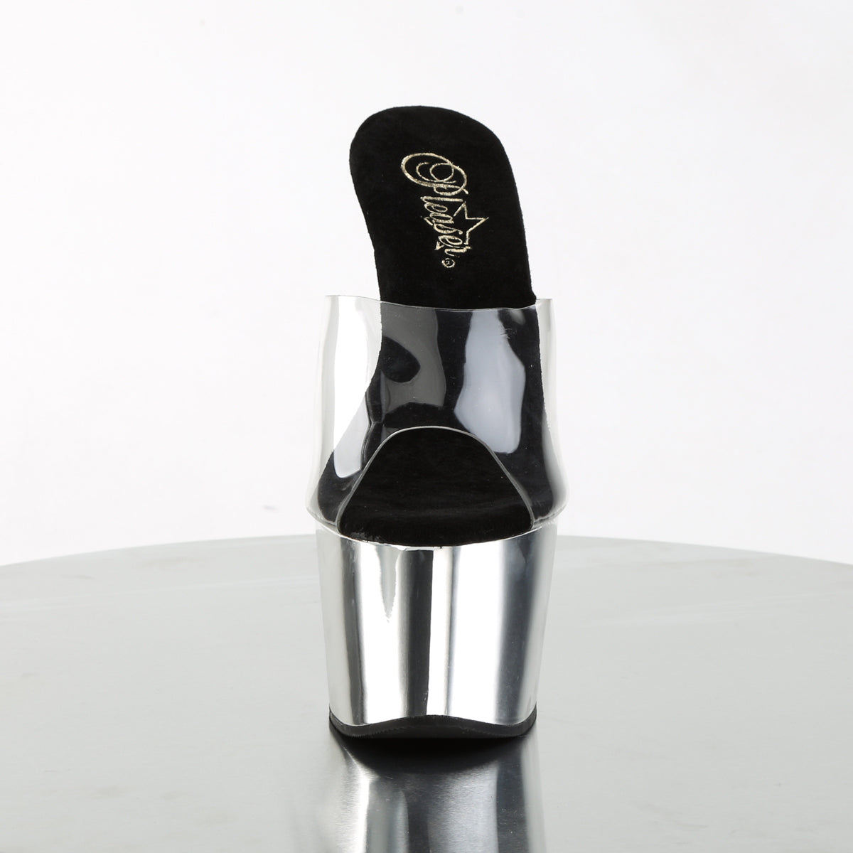 Pleaser - Adore 701 - Silver Chrome - 7 inch