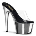 Pleaser - Adore 701 - Silver Chrome - 7 inch