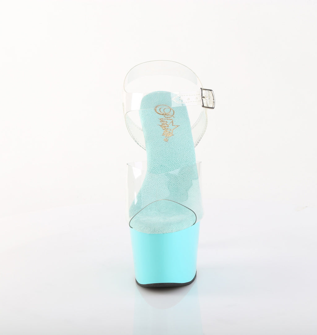 Pleaser - Adore 708 - Aqua - 7 inch