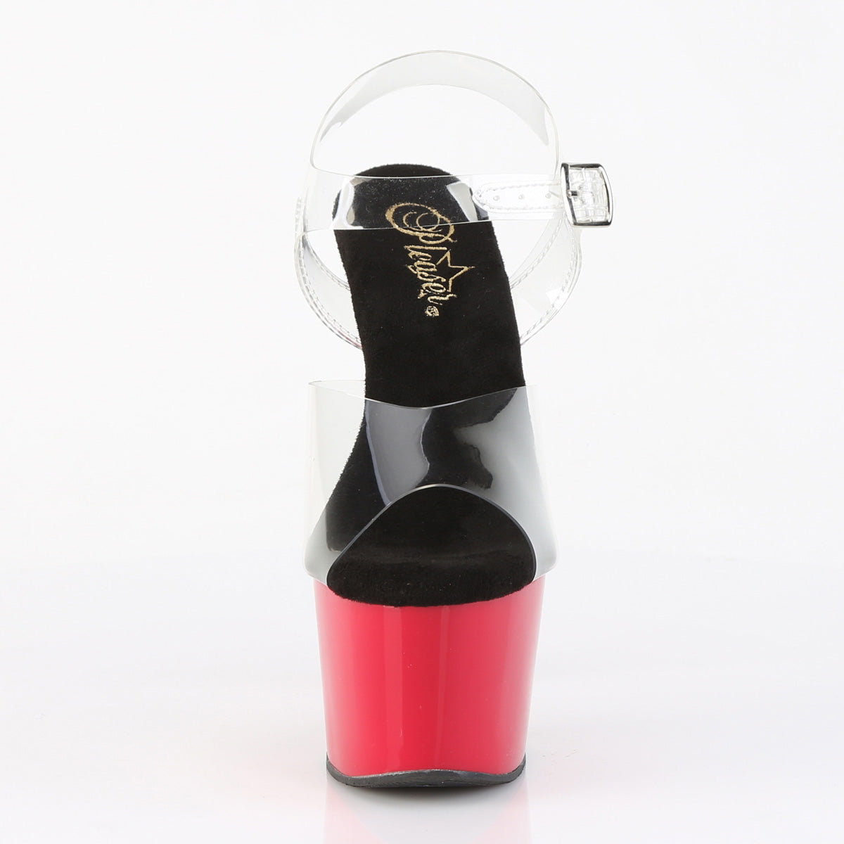 Pleaser - Adore 708 - Clear-Black - 7 inch