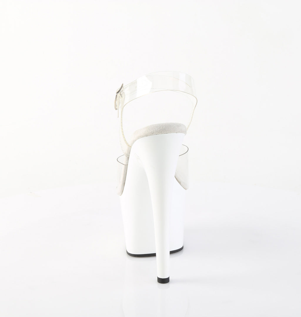 Pleaser - Adore 708 - White - 7 inch