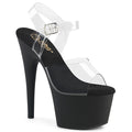 Pleaser - Adore 708 - Black Matte - 7 inch
