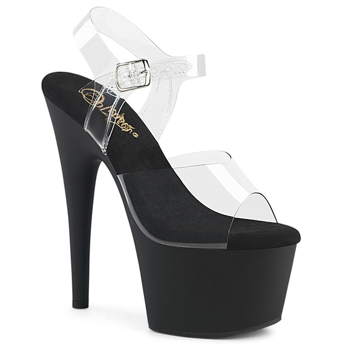 Pleaser - Adore 708 - Black Matte - 7 inch