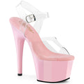 Pleaser - Adore 708 - Baby Pink - 7 inch