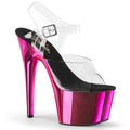 Pleaser - Adore 708 - Hot Pink Chrome - 7 inch