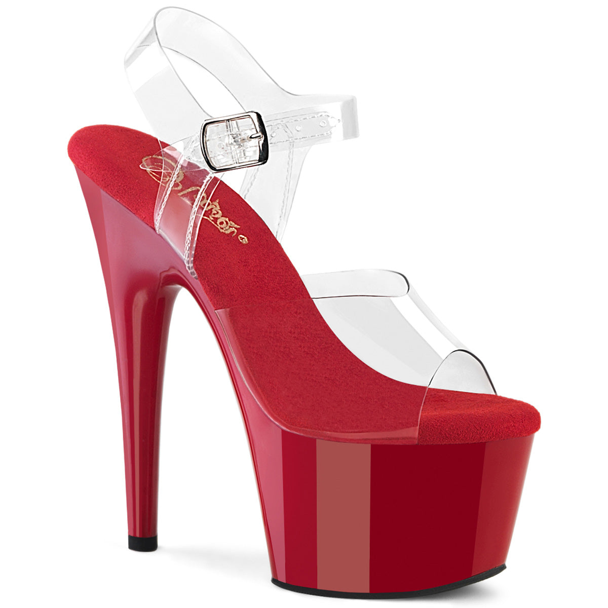 Pleaser - Adore 708 - Red - 7 inch