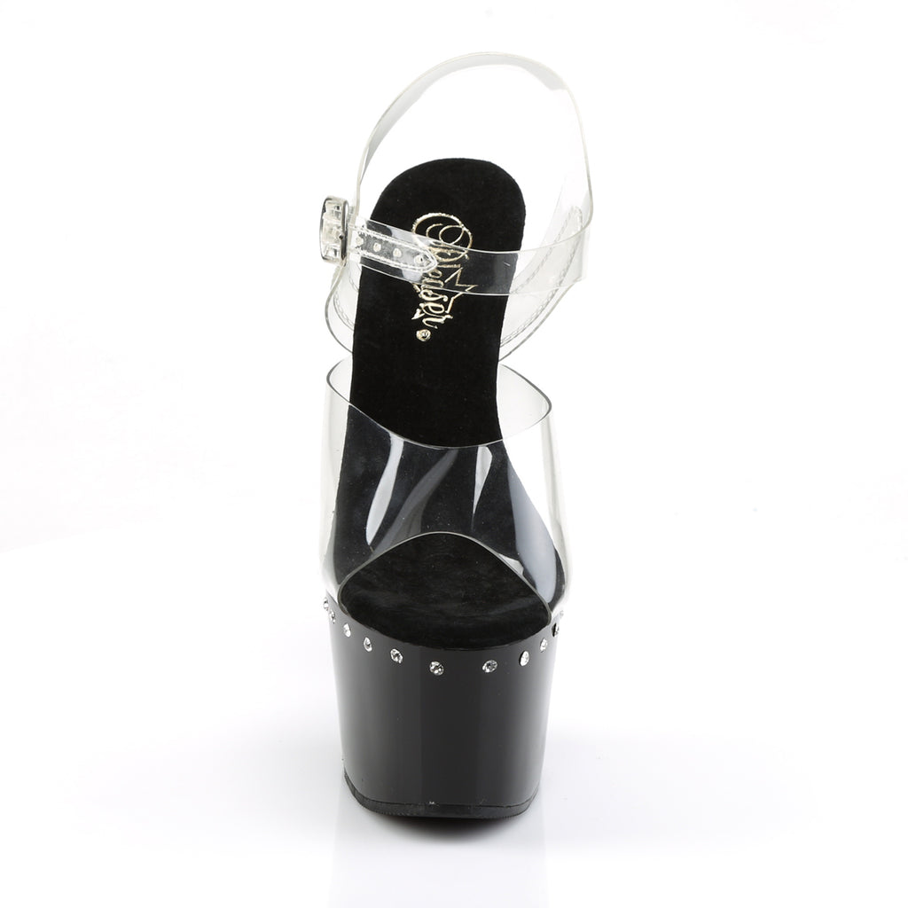 Pleaser - Adore 708LS - Black - 7 inch