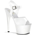 Pleaser - Adore 708N - Jelly Like White - 7 inch