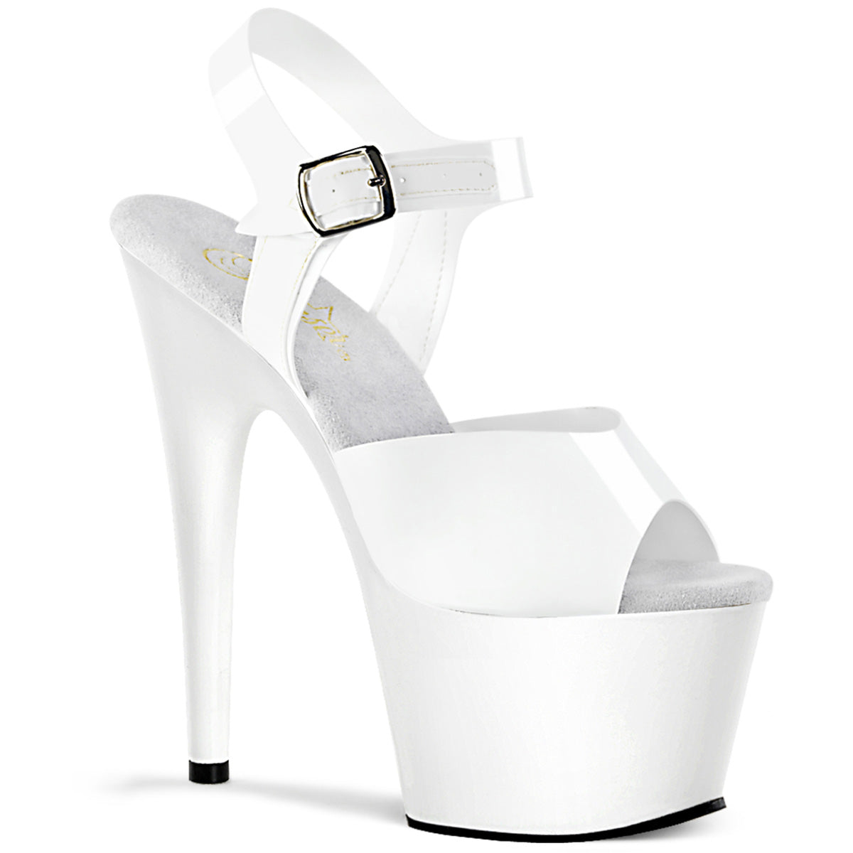Pleaser - Adore 708N - Jelly Like White - 7 inch