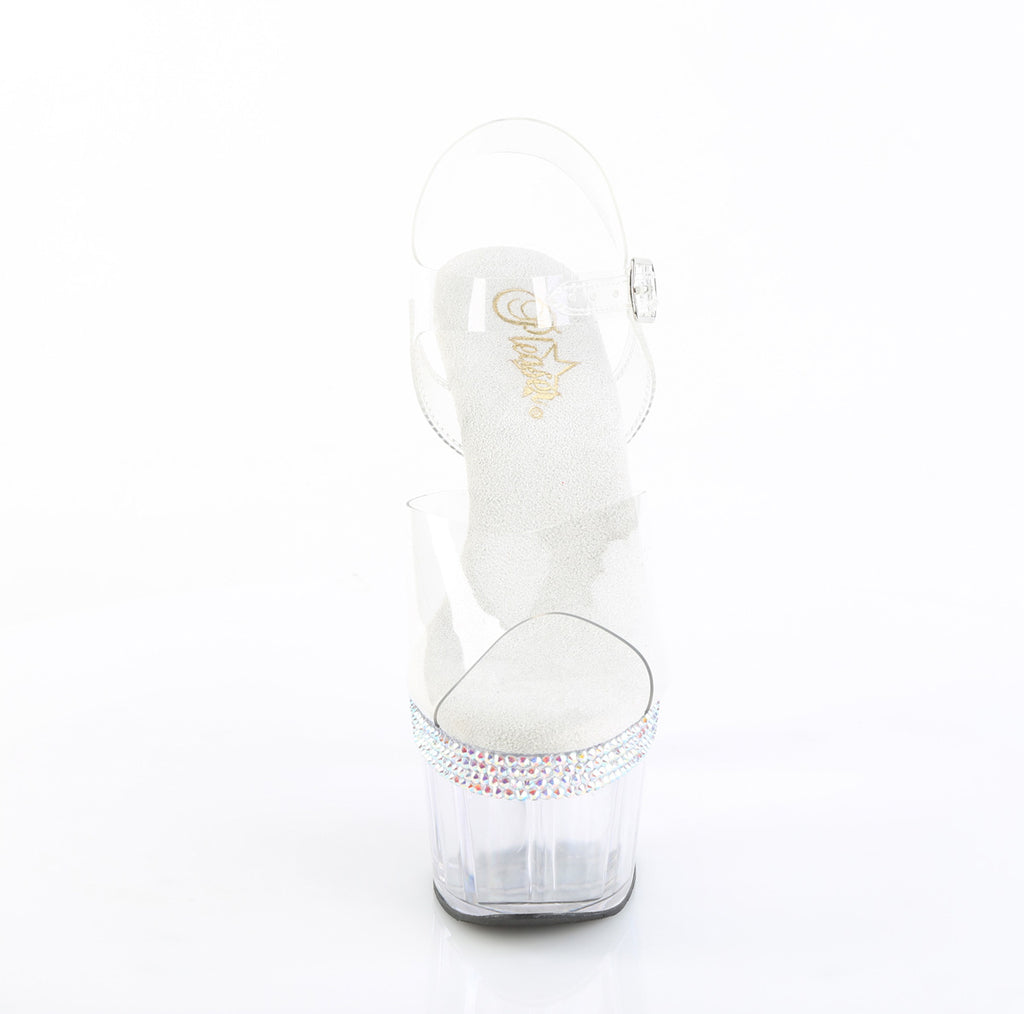 Pleaser - Adore 708PHRS - Clear - 7 inch