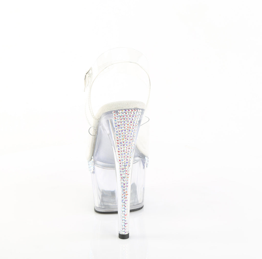 Pleaser - Adore 708PHRS - Clear - 7 inch