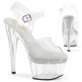 Pleaser - Adore 708PHRS - Clear - 7 inch