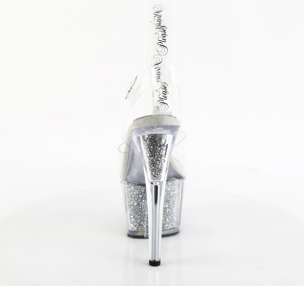 Pleaser - Adore 708PREM-RSI - Clear-Silver AB Rhinestones - 7 inch