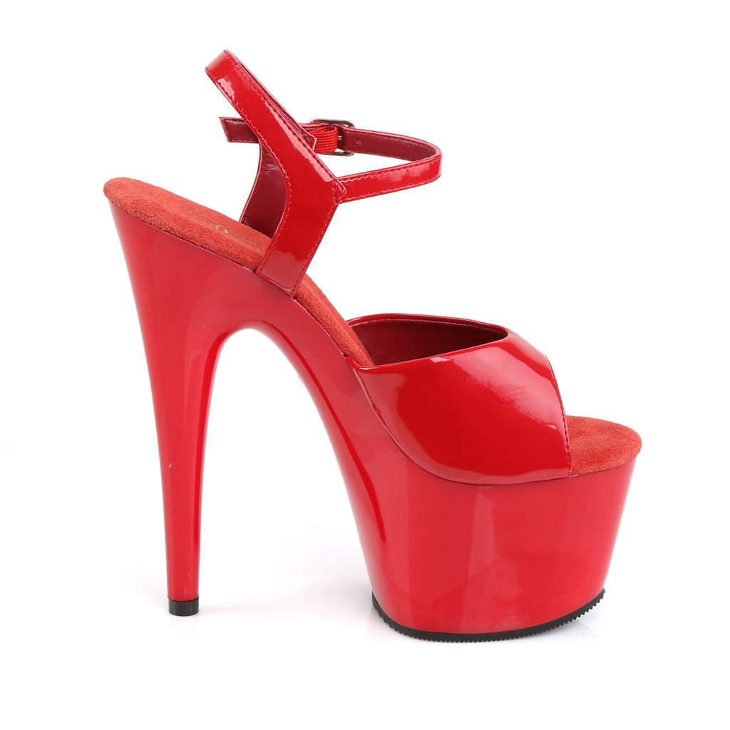 Pleaser - Adore 709 - Red - 7 inch