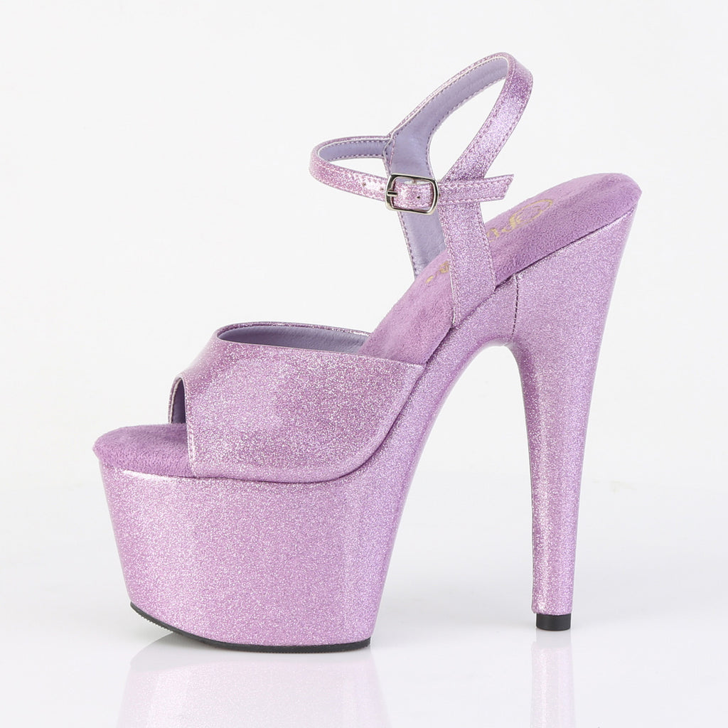 Pleaser - Adore 709GP - Lilac Glitter - 7 inch
