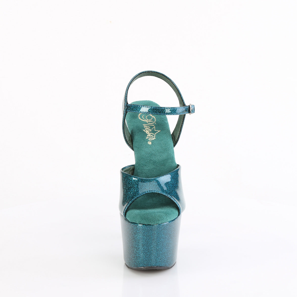 Pleaser - Adore 709GP - Teal Glitter - 7 inch