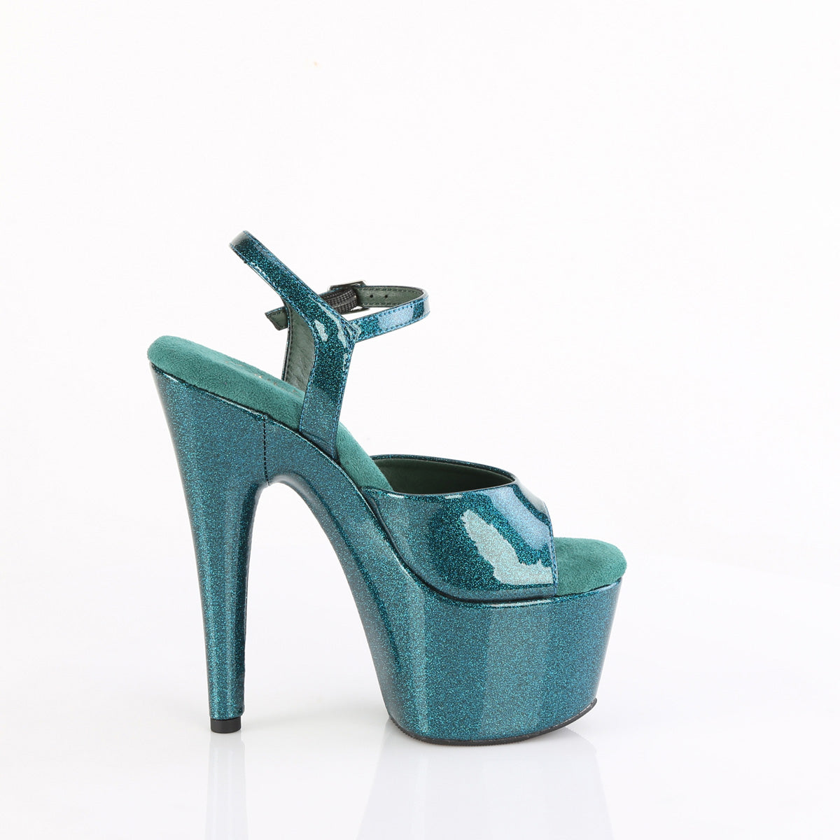 Pleaser - Adore 709GP - Teal Glitter - 7 inch