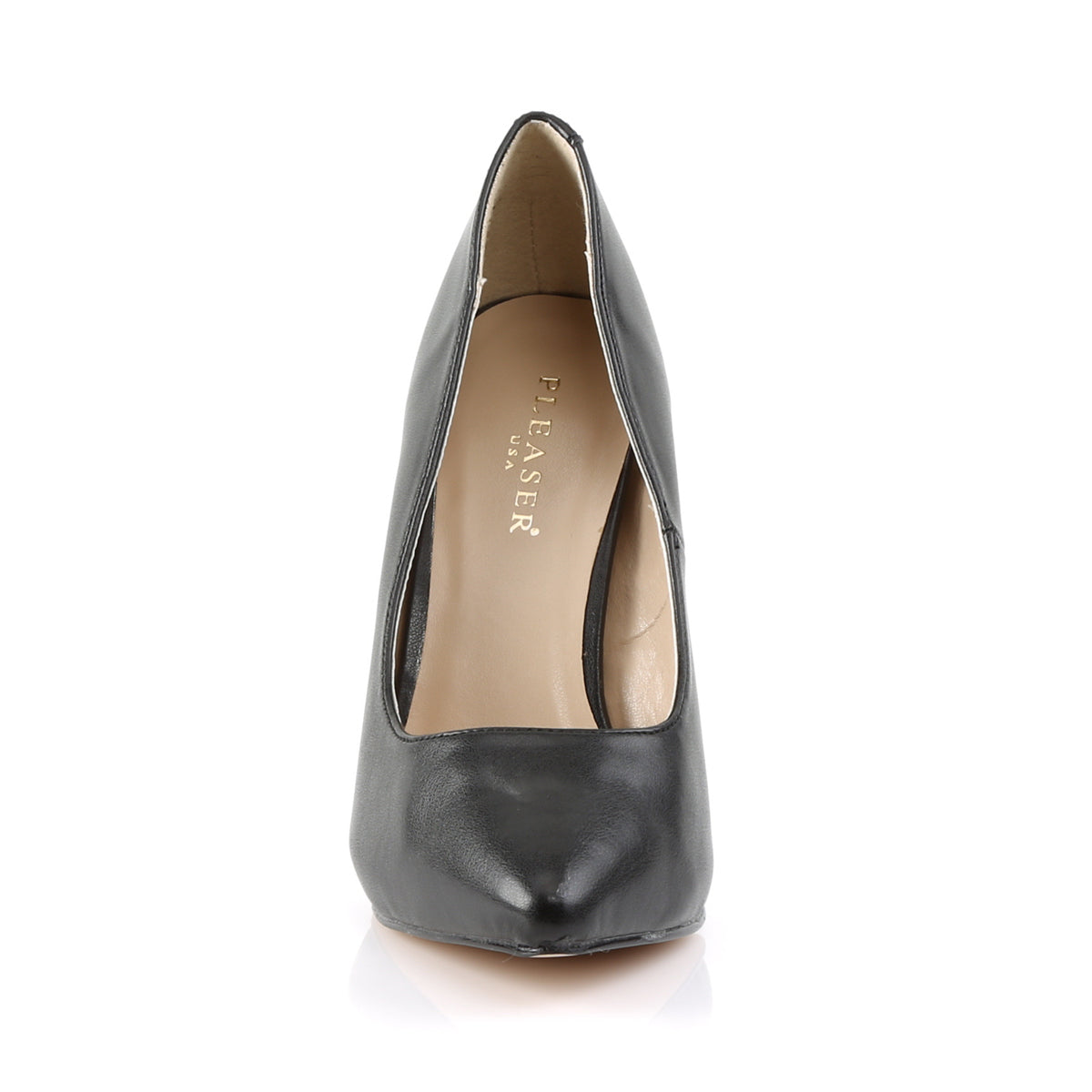Pleaser Amuse 20 Black Vegan Leather