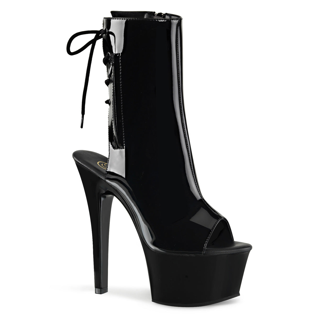 Pleaser - Aspire 1018 - Black - 6 inch