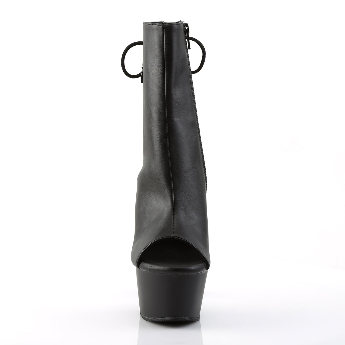 Pleaser - Aspire 1018 - Black Faux Leather - 6 inch