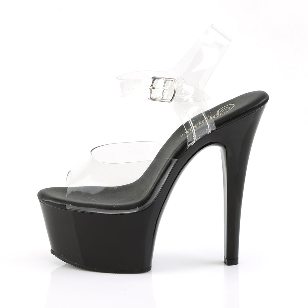 Pleaser - Aspire 608 - Black - 6 inch