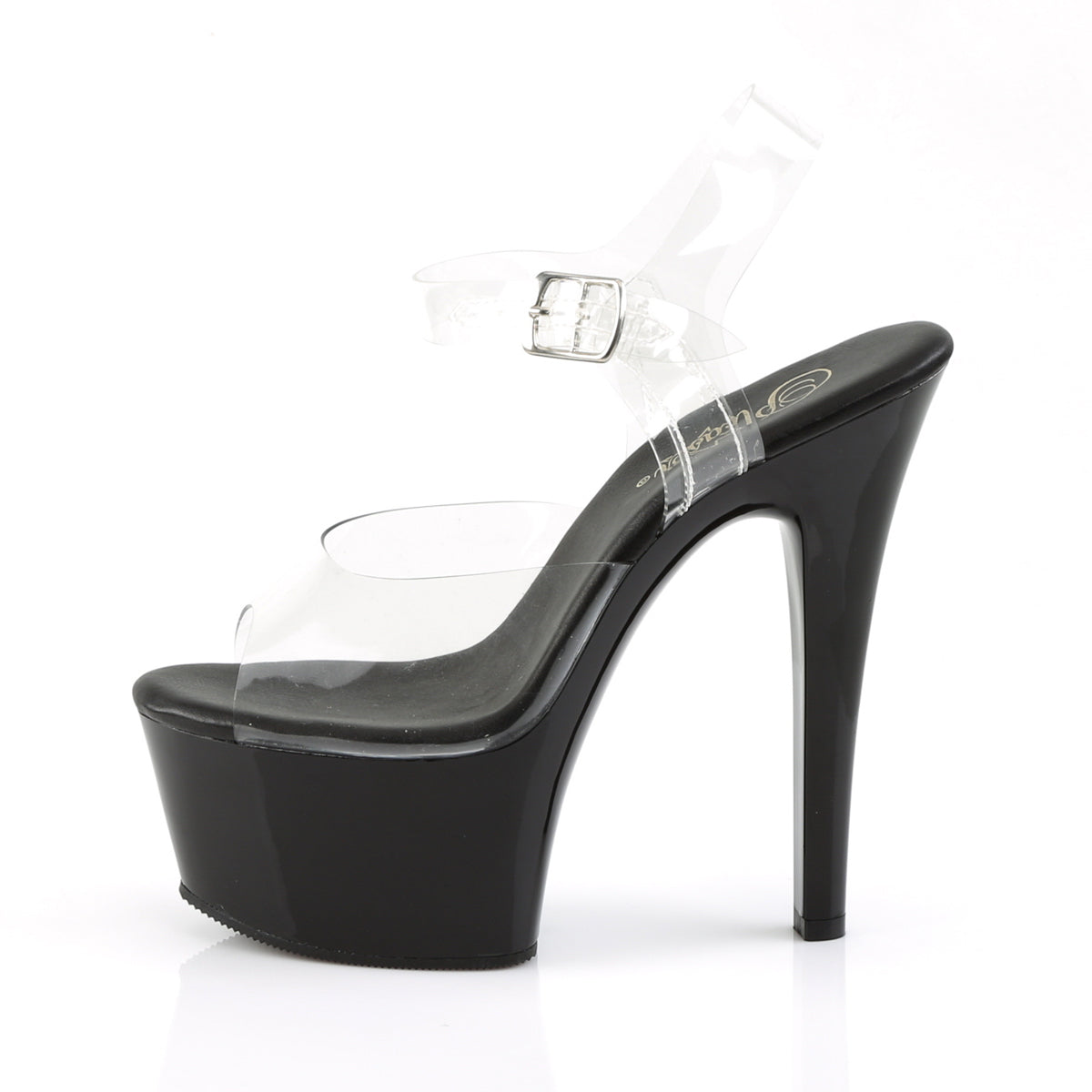 Pleaser - Aspire 608 - Black - 6 inch