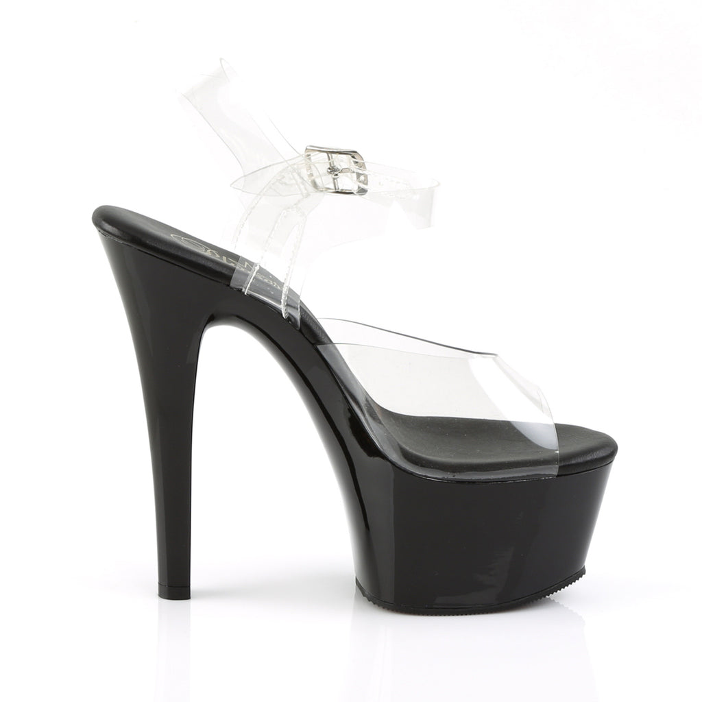 Pleaser - Aspire 608 - Black - 6 inch