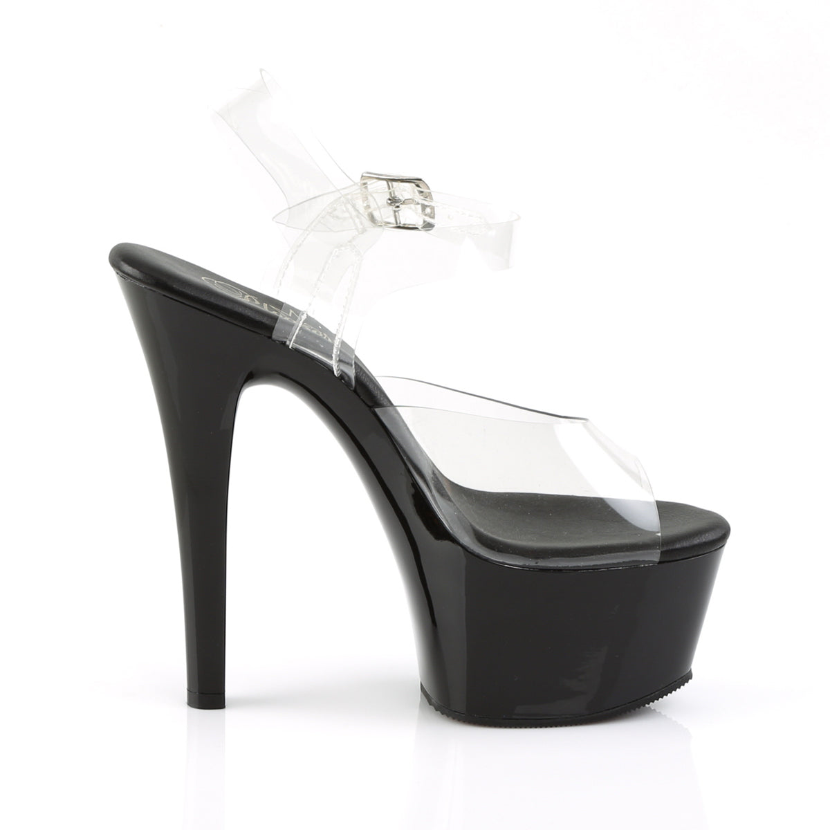 Pleaser - Aspire 608 - Black - 6 inch